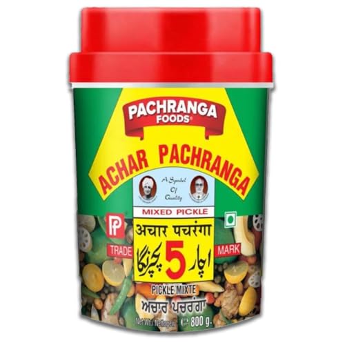 Pachranga Achar Mix Gemüse-Mischgurke 800g – Traditionelles indisches Gemüse-Pickle mit Mango, Limette, Karotte & Gewürzen – Authentischer Geschmack, ideal zu jedem Gericht von Kajal