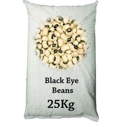 Kajal Black Eye Beans, Schwarze Augenbohnen, 25kg Kajal Black Eye Beans, Schwarze Augenbohnen, 25kg von Kajal