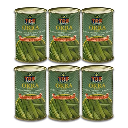 TRS Okra 12 x 400g – Frische indische Zucchini, vorgekocht und gewürzt mit Salz und Zitronensäure – Ideal für gesunde, exotische Gerichte TRS Okra 12 x 400g – Frische indische Zucchini, vorgekocht und gewürzt mit Salz und Zitronensäure – Ideal für gesunde, exotische Gerichte von Kajal