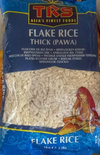 TRS Reis Floken mit Kajal - Pawa Medium - Dicke Reisflocken 6 x 1KG - Ideal für Frühstück & Snacks - Glutenfrei, Natürliche Zutat für Gesunde Rezepte TRS Reis Floken mit Kajal - Pawa Medium - Dicke Reisflocken 6 x 1KG - Ideal für Frühstück & Snacks - Glutenfrei, Natürliche Zutat für Gesunde Rezepte von Kajal