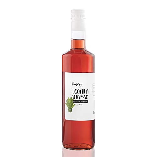 Kajüte drinks | Cocktails ready to mix | schnell frisch trinkfertig selber mixen | mit natürlichen Zutaten | bis zu 10 Partygetränke pro Flasche | in versch. Sorten (Tequila Sunrise) von KAJÜTE DRINKS