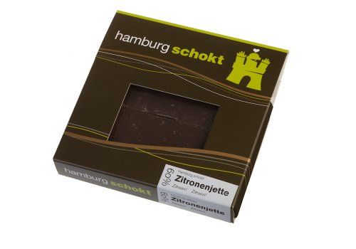 Kakao Kontor Hamburg - Schokolade - Hamburg schokt - Zitronenjette - Hamburger Original - 75g von Kakao Kontor Hamburg
