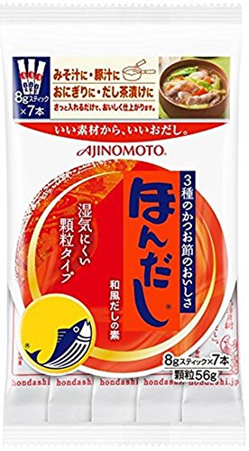 Kakuni Japaner Bouillon Dashi Hondashi von Bonite Katsuo in Pulver, 7 8 g Sticks, insgesamt 56, hergestellt Japan, 1 von Ajinomoto