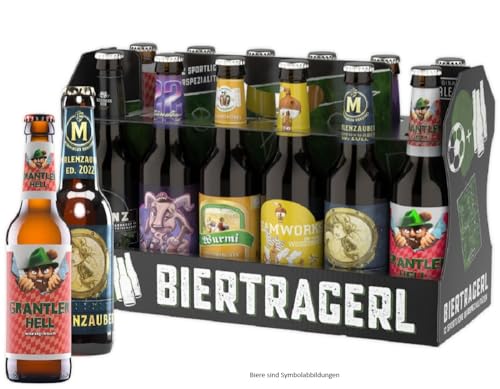 KALEA 12er Bier Träger | 12 x 0,33l Bierspezialitäten von Privatbrauereien | Biergeschenk für alle Bierliebhaber | tolles Geschenk zum Geburtstag (Fußball-Tragerl) von Kalea