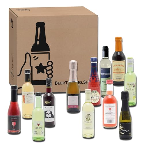 KALEA | Wein Verkostungsbox | 12 ausgewählte Köstlichkeiten | Weiß- u. Rotweinen sowie Rosé und Sparkling | tolles Geschenk für Mann und Frau | Vatertag von Kalea