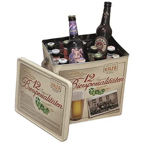 KALEA Bier-Box | Metallbox mit 3D-Prägung | Bierspezialitäten | Perfekte Geschenkidee für Männer und Frauen | (Spezialitäten Bier Box) von Kalea
