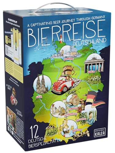 Kalea | Bierkalender des Sommers | 12 x 0,33 l Bierspezialitäten aus Deutschland | im praktischen Geschenkskarton | Biergeschenk für Bierliebhaber | Ostergeschenk | Vatertag (12 x 0,33l) von Kalea