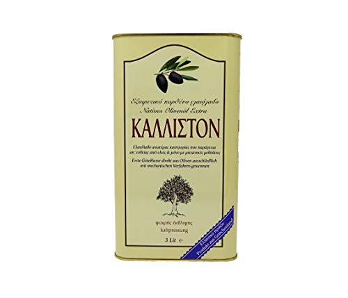 Kalliston - Extra natives Olivenöl in preisgekrönter Spitzenqualität - Von Hand geerntet - kaltgepresstes griechisches Olivenöl - 3 Liter / 3000ml Kanister von Kalliston