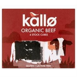 15 x Glutenfreie Kallo Bio Rindfleischwürfel, 66 g von Kallo