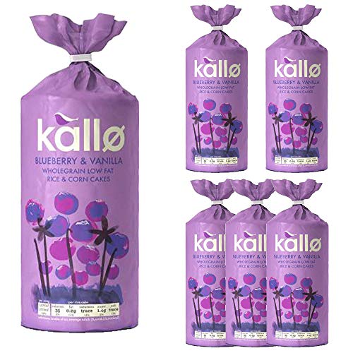 Kallo | Blueberry/Van Rice/Corn Cakes | 6 X 131G Kallo | Blueberry/Van Rice/Corn Cakes | 6 X 131G von Kallo