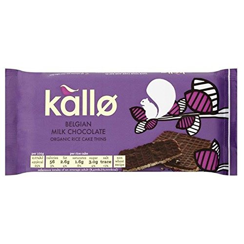 Kallo Organic Milk Chocolate Thin Rice Cakes 90G x 4 by N/A von Kallo