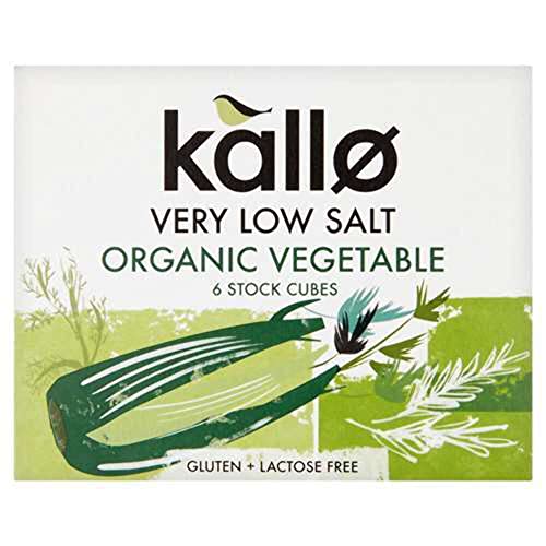 Kallo Organische Minimal Salz Gemüse Brühwürfel 66g von Kallo