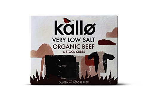Kallo Sehr salzarmes Bio-Rind, 6 Vorratswürfel, 48 g Kallo Sehr salzarmes Bio-Rind, 6 Vorratswürfel, 48 g von Kallo