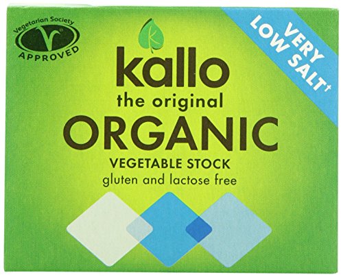 Kallo - Very Low Salt Organic Vegetable Stock Cubes - 60g (Case of 15) von Kallo
