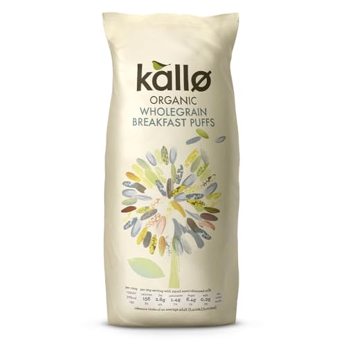Organic Puffed Rice Cereal Natural - 225g von Kallo
