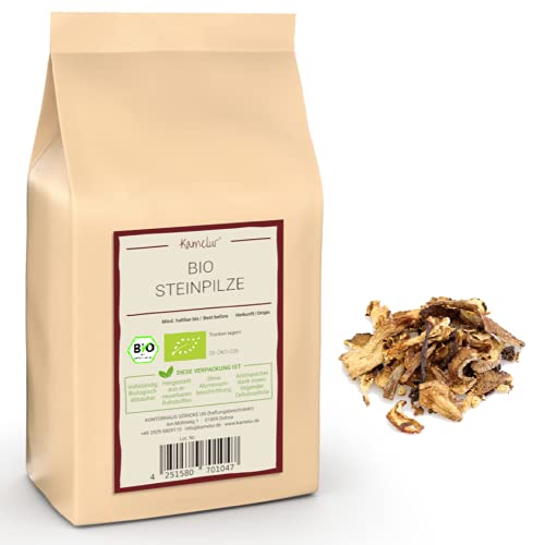 Kamelur 200g BIO Steinpilze getrocknet in Scheiben – getrocknete Pilze ohne Zusätze, Trockengemüse - getrocknete Steinpilze BIO in biologisch abbaubarer Verpackung Kamelur 200g BIO Steinpilze getrocknet in Scheiben – getrocknete Pilze ohne Zusätze, Trockengemüse - getrocknete Steinpilze BIO in biologisch abbaubarer Verpackung von Kamelur