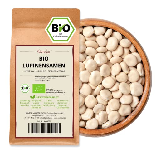 Kamelur Bio Lupinensamen weiß - 500g - Süß Lupinen aus deutschem Anbau von Kamelur
