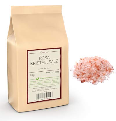 Kamelur 5x1kg Rosa Kristallsalz grob grobes Salz ohne Zusätze, ideal für die Salzmühle von Kamelur