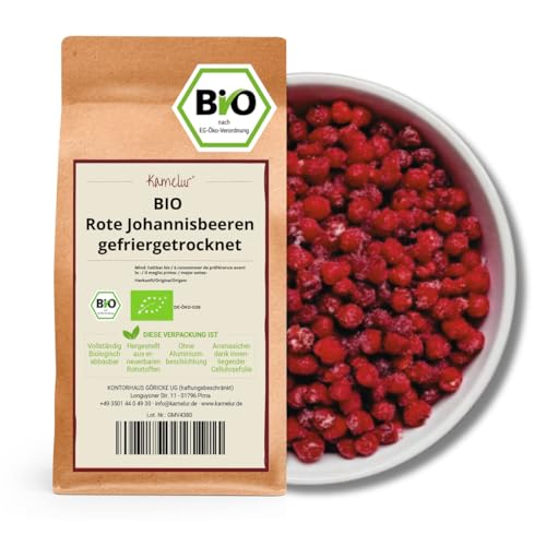 Bio Johannisbeeren rot gefriergetrocknet 500g- BIO Früchte aus getrockneten roten Johannisbeeren Bio Johannisbeeren rot gefriergetrocknet 500g- BIO Früchte aus getrockneten roten Johannisbeeren von Kamelur