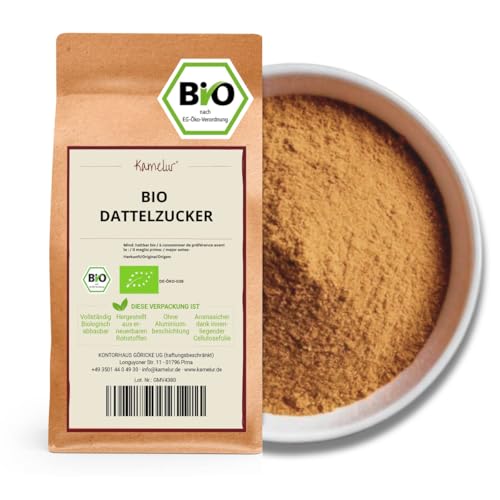 Kamelur 1kg BIO Dattelzucker - naturbelassener brauner Zucker aus gemahlenen BIO Datteln - Dattelsüße als natürliche Alternative zu weißem Zucker Kamelur 1kg BIO Dattelzucker - naturbelassener brauner Zucker aus gemahlenen BIO Datteln - Dattelsüße als natürliche Alternative zu weißem Zucker von Kamelur