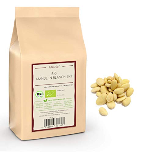 Kamelur 1kg BIO Mandeln blanchiert - ganze süße Mandelkerne ohne Haut, ungesalzen Kamelur 1kg BIO Mandeln blanchiert - ganze süße Mandelkerne ohne Haut, ungesalzen von Kamelur
