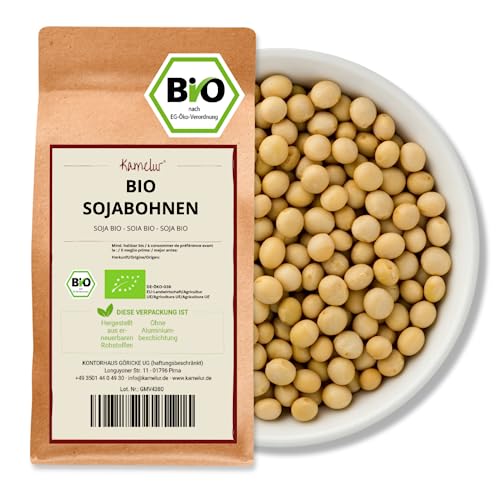 Kamelur 1kg BIO Sojabohnen aus EU-Landwirtschaft - Soja Bohnen BIO ohne jegliche Zusätze von Kamelur