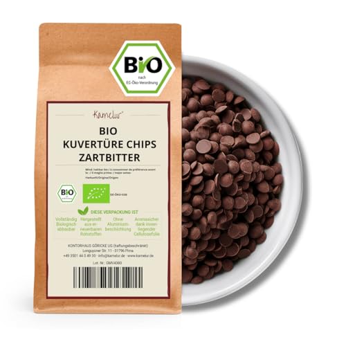 Kamelur 1kg Bio Kuvertüre Zartbitter 70% Chips - zartbitter BIO Couvertürechips zart schmelzend optimal als Grundlage für Schokolade oder Pralinen Kamelur 1kg Bio Kuvertüre Zartbitter 70% Chips - zartbitter BIO Couvertürechips zart schmelzend optimal als Grundlage für Schokolade oder Pralinen von Kamelur