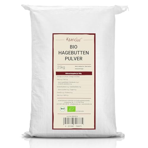 Kamelur -20kg- BIO Hagebuttenpulver - Hagebutten gemahlen in Rohkost Qualität, ohne Zusätze und aus EU-Landwirtschaft - Hagebuttenpulver BIO im Sack Kamelur -20kg- BIO Hagebuttenpulver - Hagebutten gemahlen in Rohkost Qualität, ohne Zusätze und aus EU-Landwirtschaft - Hagebuttenpulver BIO im Sack von Kamelur