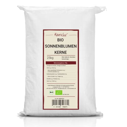 Kamelur BIO Sonnenblumenkerne geschält 25kg - hochwertige Sonnenblumenkerne zum Backen & mehr - sunflower seeds Kamelur BIO Sonnenblumenkerne geschält 25kg - hochwertige Sonnenblumenkerne zum Backen & mehr - sunflower seeds von Kamelur