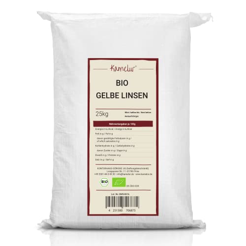 Kamelur 25kg BIO gelbe Linsen getrocknet – getrocknete Hülsenfrüchte, Linsen BIO Split & poliert – Linsen gelb in der Großpackung Kamelur 25kg BIO gelbe Linsen getrocknet – getrocknete Hülsenfrüchte, Linsen BIO Split & poliert – Linsen gelb in der Großpackung von Kamelur