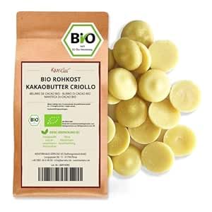 Kamelur 500g BIO Kakaobutter kaltgepresst aus Criollo Kakaobohnen - in Lebensmittelqualität ohne jegliche Zusätze - Rohkost - Exklusive Kakao Butter als Grundlage für Schokolade oder Pralinen Kamelur 500g BIO Kakaobutter kaltgepresst aus Criollo Kakaobohnen - in Lebensmittelqualität ohne jegliche Zusätze - Rohkost - Exklusive Kakao Butter als Grundlage für Schokolade oder Pralinen von Kamelur