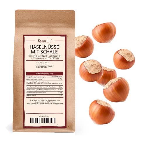 Kamelur Haselnüsse mit Schale aus Italien - 5kg - Hochwertige Nüsse mit Schale als Snack oder als Eichhörnchen Futter Kamelur Haselnüsse mit Schale aus Italien - 5kg - Hochwertige Nüsse mit Schale als Snack oder als Eichhörnchen Futter von Kamelur