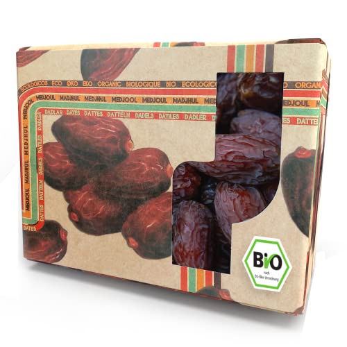 Kamelur 8x1kg BIO Datteln Medjool getrocknet und mit Stein - naturbelassene Medjool Datteln BIO aus Israel, ohne Zusätze Kamelur 8x1kg BIO Datteln Medjool getrocknet und mit Stein - naturbelassene Medjool Datteln BIO aus Israel, ohne Zusätze von Kamelur