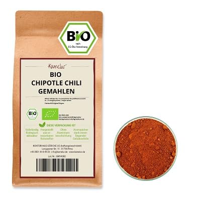 Kamelur BIO Chipotle Chili gemahlen 500g - Jalapeno Chilli Pulver - aus kontrolliert biologischem Anbau Kamelur BIO Chipotle Chili gemahlen 500g - Jalapeno Chilli Pulver - aus kontrolliert biologischem Anbau von Kamelur