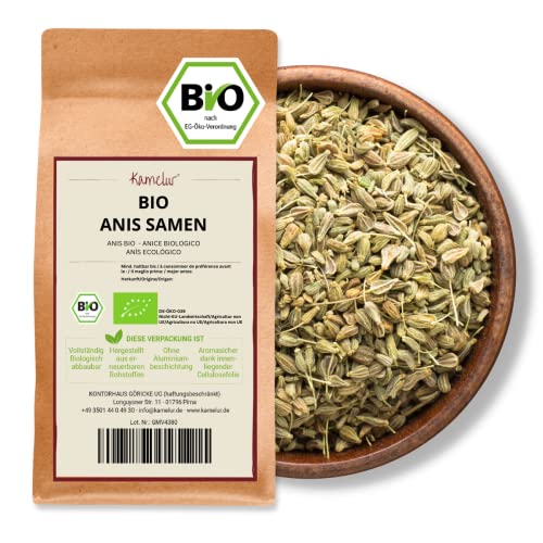 Kamelur Bio Anis Ganz - 1kg - Anissamen aus biologischem Anbau für einen intensiven Anis Tee von Kamelur