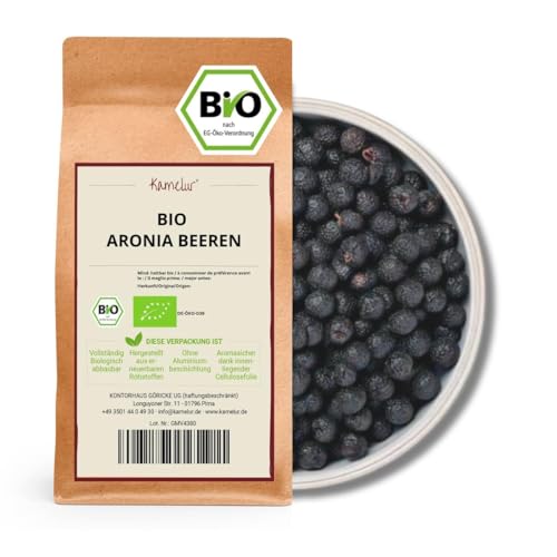 Kamelur Bio Aroniabeeren getrocknet aus EU-Landwirtschaft - 3kg - Aronia Beeren Bio ohne Zusätze Kamelur Bio Aroniabeeren getrocknet aus EU-Landwirtschaft - 3kg - Aronia Beeren Bio ohne Zusätze von Kamelur