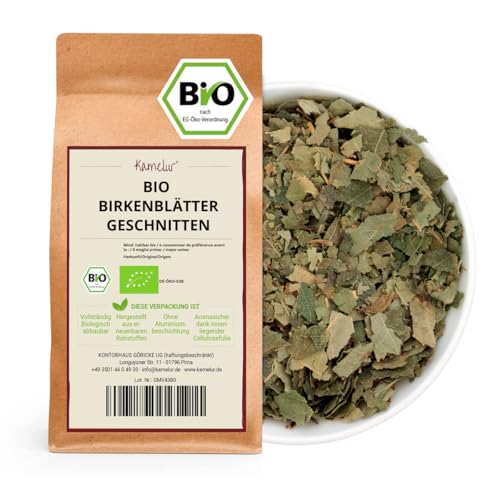 Kamelur Bio Birkenblätter geschnitten und getrocknet -500g- ideal zur Zubereitung von Tee von Kamelur