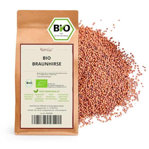 Kamelur Bio Braunhirse (1kg) Braun Hirse aus kontrolliert biologischem Anbau in Österreich von Kamelur