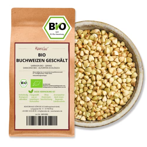 Kamelur Bio Buchweizen geschält (1kg) Buchweizen aus kontrolliert biologischem Anbau von Kamelur