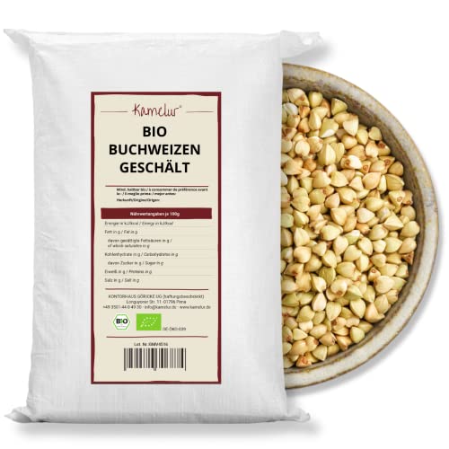 Kamelur Bio Buchweizen geschält (25kg) Buchweizen aus kontrolliert biologischem Anbau von Kamelur