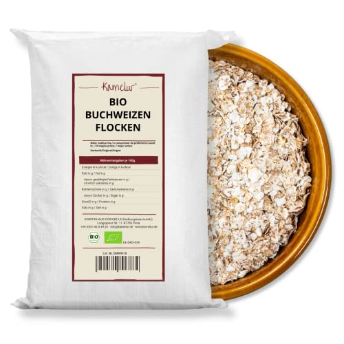 Kamelur Bio Buchweizenflocken (25kg) Buchweizen aus kontrolliert biologischem Anbau von Kamelur