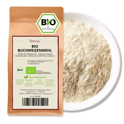Kamelur Bio Buchweizenmehl aus EU-Landwirtschaft (1kg) Mehl aus Buchweizen aus Bio Anbau von Kamelur