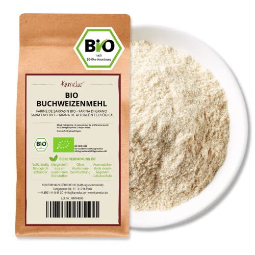 Kamelur Bio Buchweizenmehl aus EU-Landwirtschaft (500g) Mehl aus Buchweizen aus Bio Anbau von Kamelur