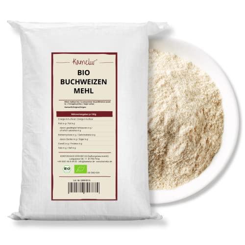 Kamelur Bio Buchweizenmehl aus EU-Landwirtschaft (5kg) Mehl aus Buchweizen aus Bio Anbau von Kamelur