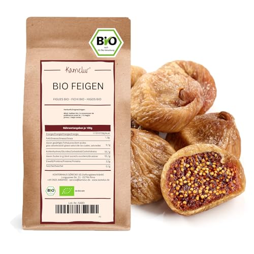 Kamelur Bio Feigen Getrocknet (3kg) Unbehandelte Feigen Bio ohne jegliche Zusätze von Kamelur