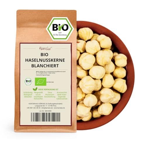 Kamelur Bio Haselnusskerne blanchiert - 1kg - BIO Haselnüsse geschält und naturbelassen aus kontrolliert biologischem Anbau Kamelur Bio Haselnusskerne blanchiert - 1kg - BIO Haselnüsse geschält und naturbelassen aus kontrolliert biologischem Anbau von Kamelur