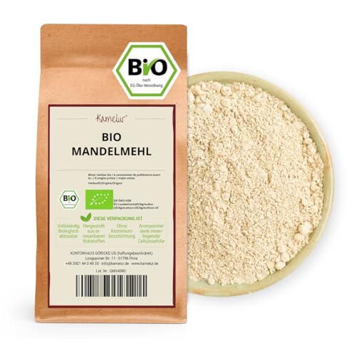 Kamelur Bio Mandelmehl blanchiert (10kg) gemahlene Mandeln aus kontrolliert biologischem Anbau von Kamelur