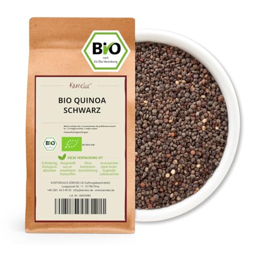 Kamelur Bio Quinoa Schwarz (1kg) Quinoa Bio als schmackhafter Getreide Ersatz von Kamelur