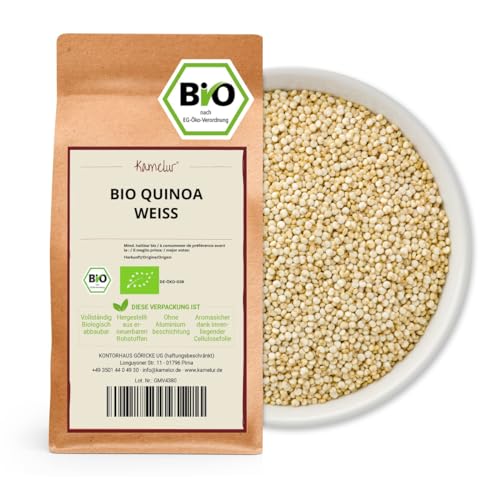 Kamelur Bio Quinoa Weiß (1kg) Quinoa Bio als schmackhafter Getreide Ersatz von Kamelur