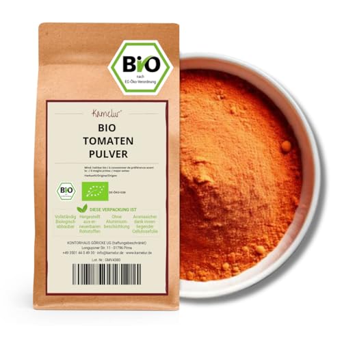 Kamelur Bio Tomatenpulver 1kg - feines BIO Tomaten Pulver aus sonnengereiften und sprühgetrockneten Tomaten Kamelur Bio Tomatenpulver 1kg - feines BIO Tomaten Pulver aus sonnengereiften und sprühgetrockneten Tomaten von Kamelur